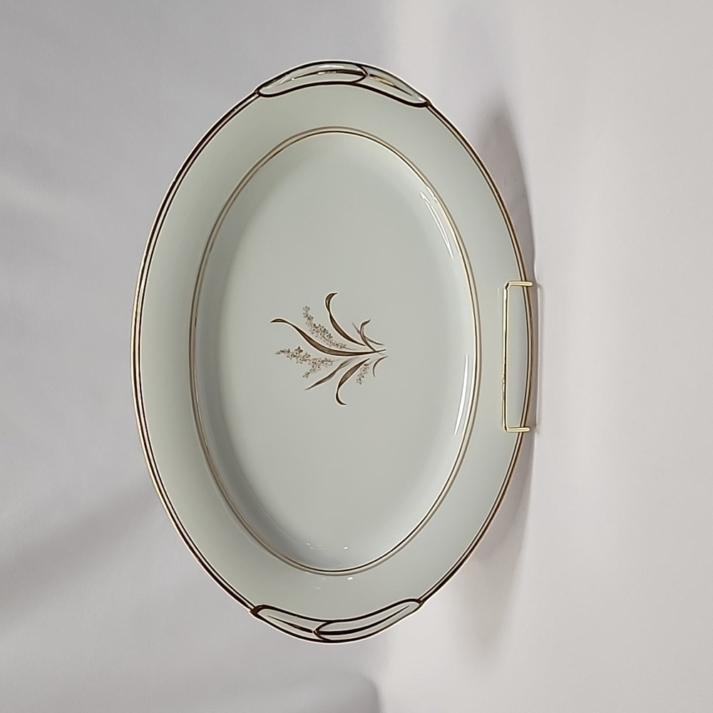 Noritake Neville Gold Trim China Platter - Picture 2 of 12